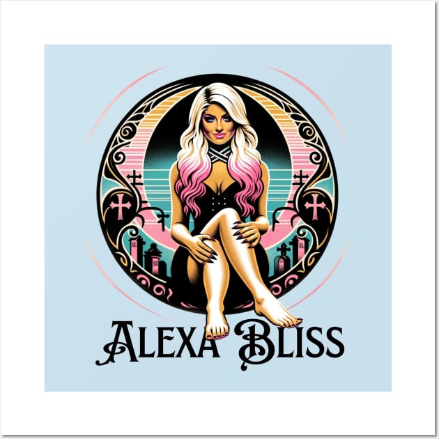 Alexa Bliss - Gothic Glamour Wall Art by Tiger Mountain Design Co.